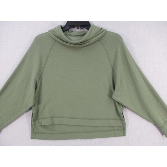 Old Navy Sage Green Cowl Neck Pullover Sweatshirt With Relaxed Fit Size XS - Picture 2 of 7